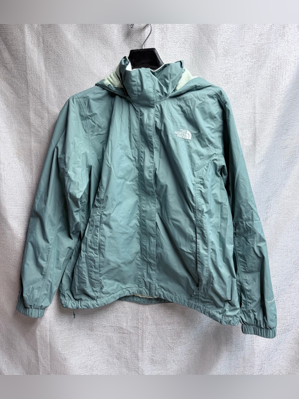 The North Face Women's Sage Green Hooded Shell Jacket size XLarge